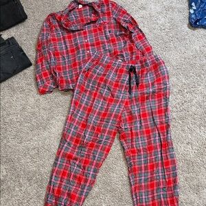 Plaid victorias secret Pajamas Set - Red